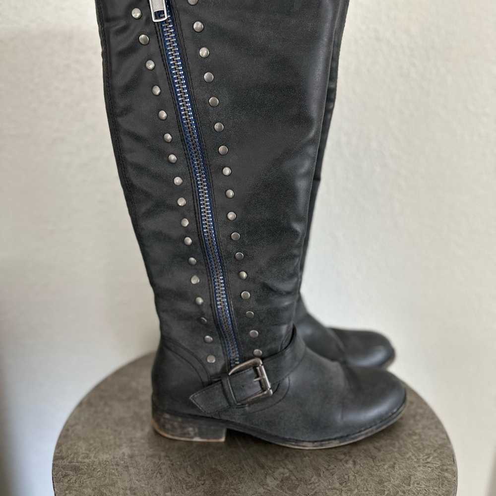 Madden Girl Wide Calf Cooper Riding Boots